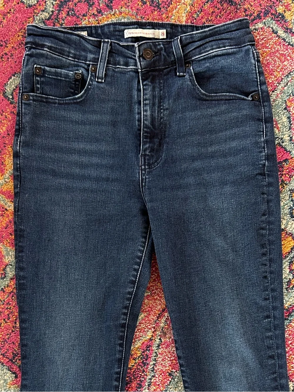 Levi’s | Women’s Dark Blue Denim Premium 725 High Rise Bootcut Jeans Size 29